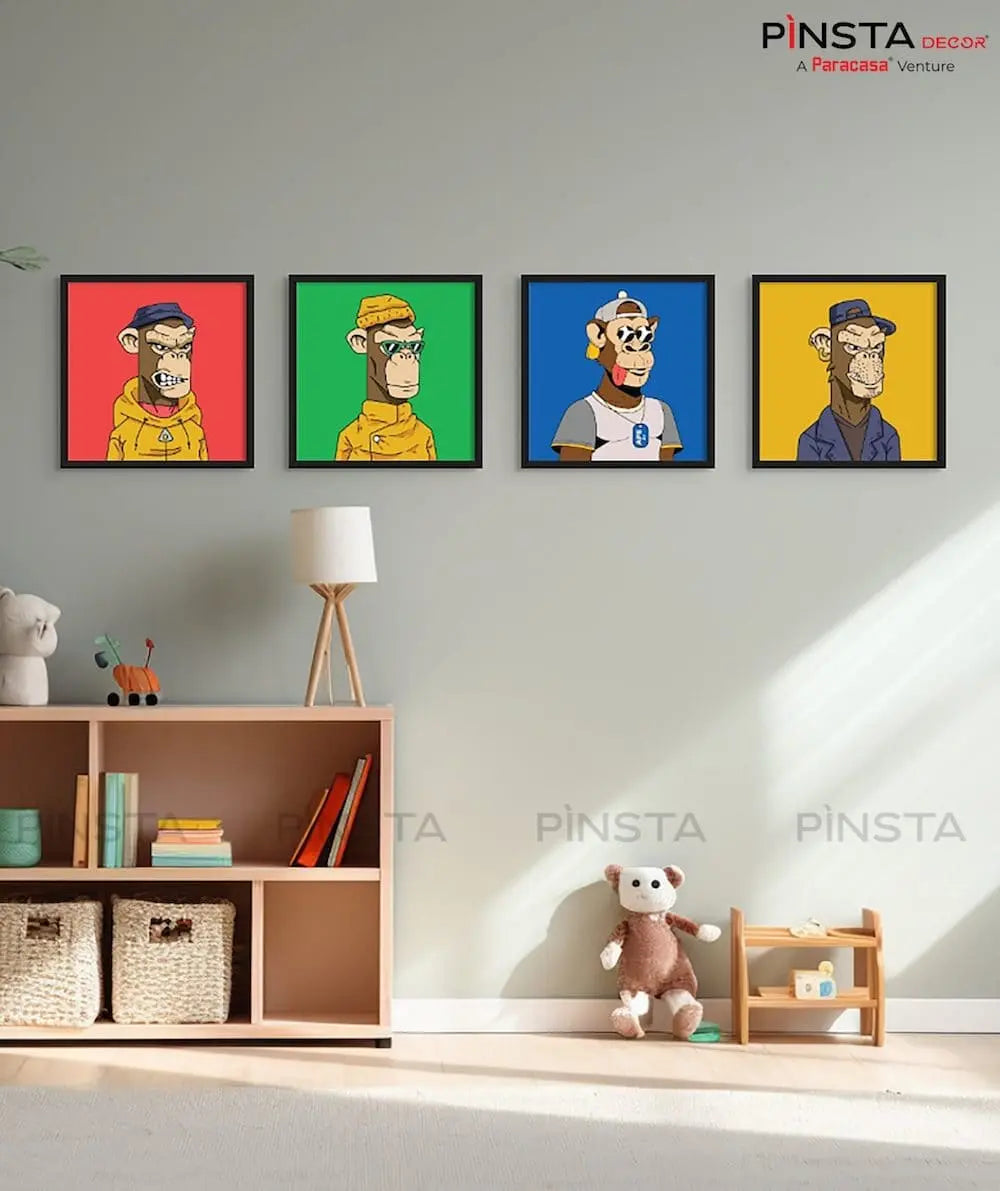 Monkey man (Set of 4)