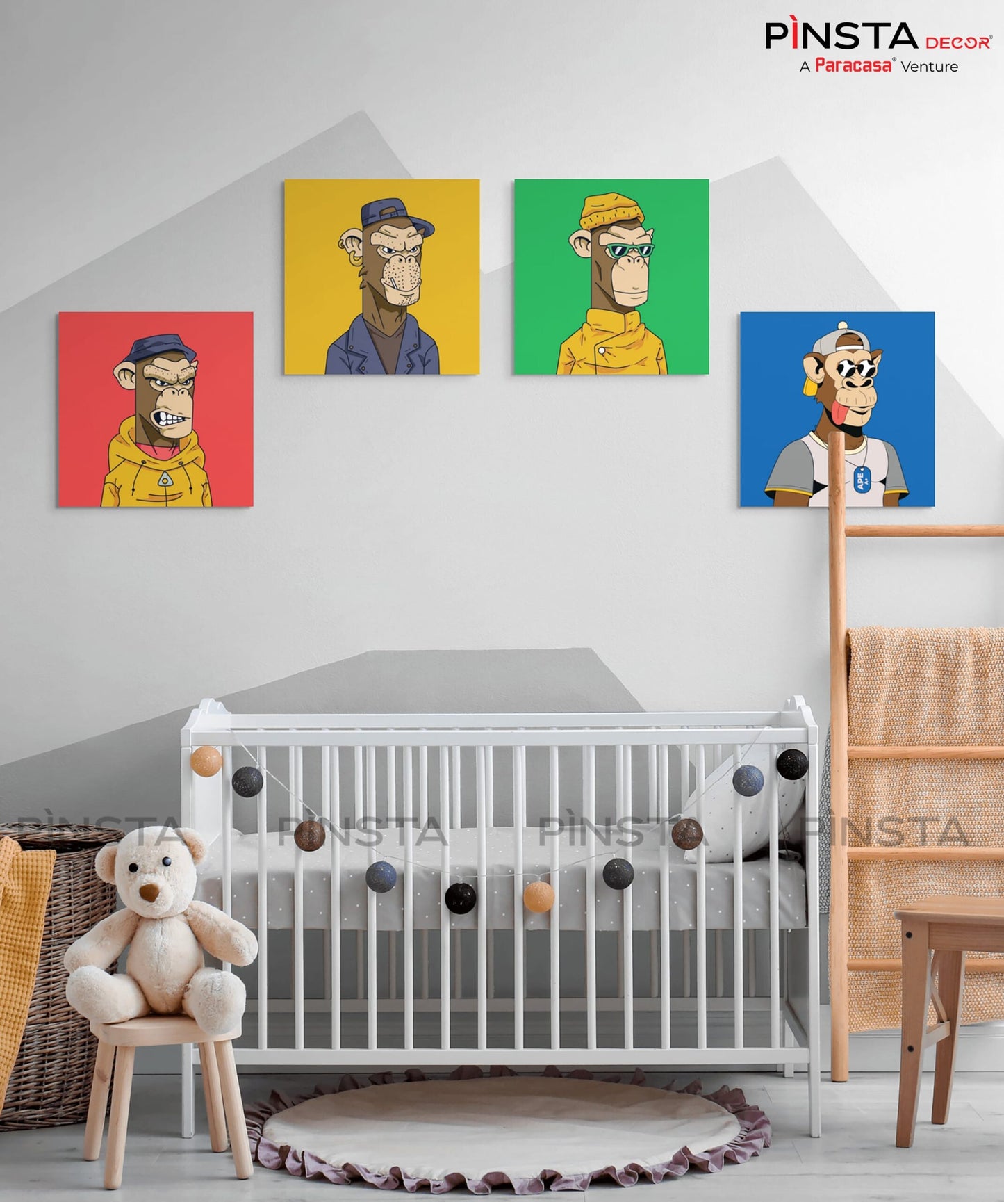 Monkey man (Set of 4)