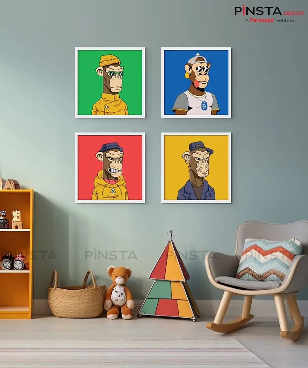 Monkey man (Set of 4)