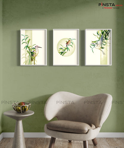 Songbirds in the Trees (Set of 3)