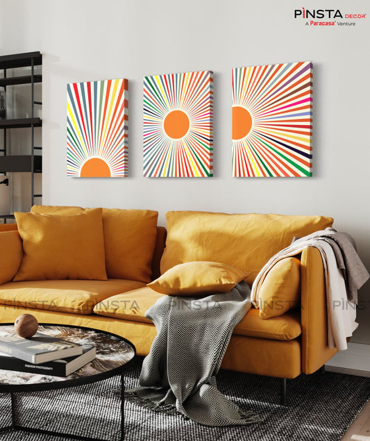 Colorful Rays (Set of 3)