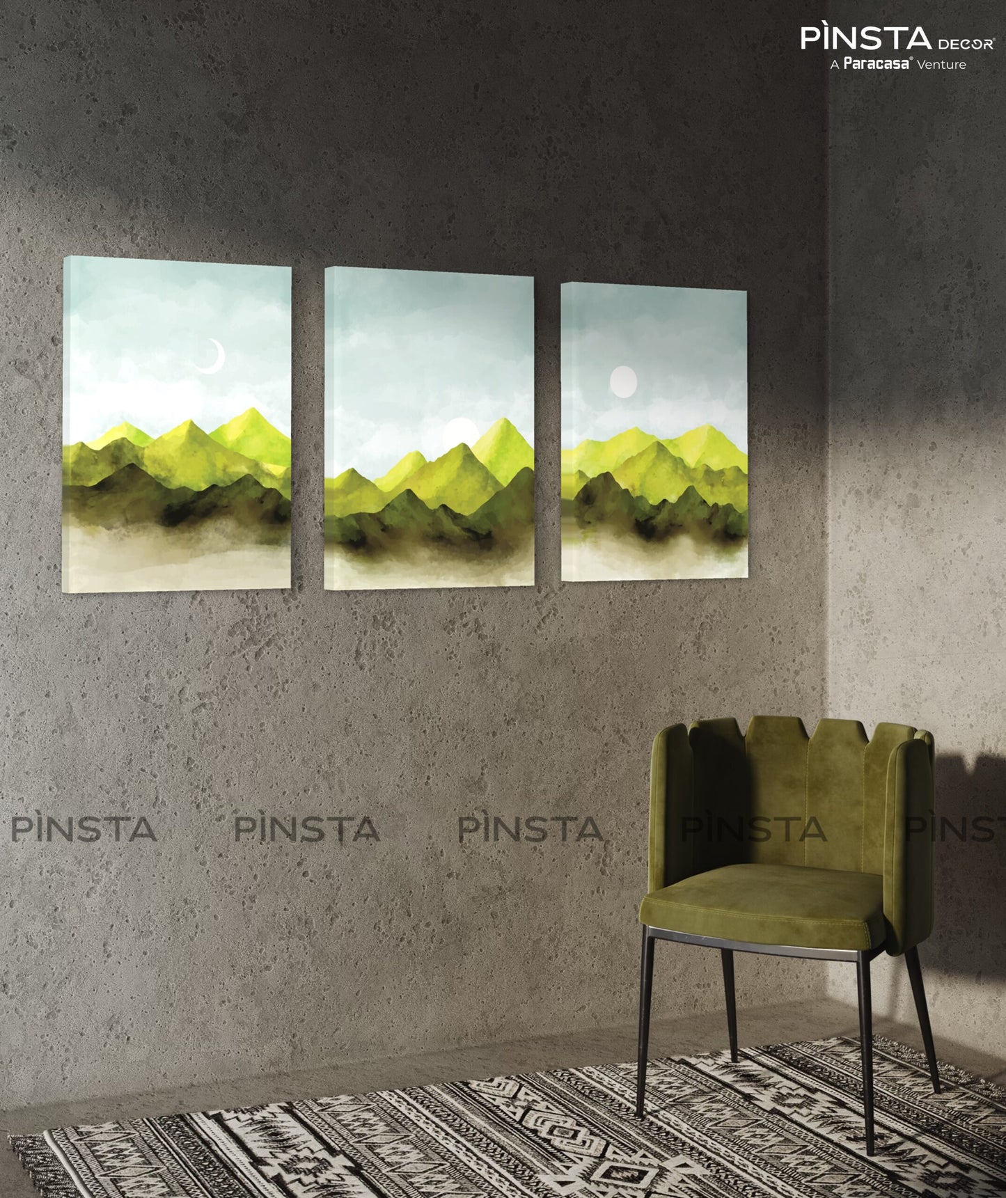 Green Mountains (Set of 3)
