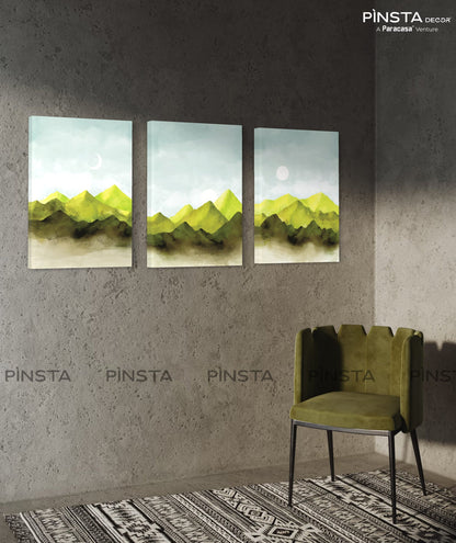 Green Mountains (Set of 3)