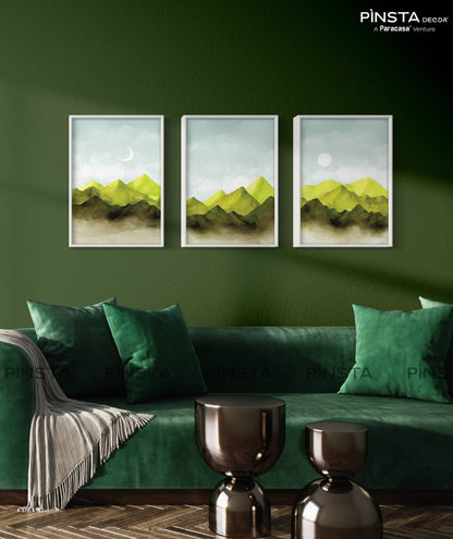 Green Mountains (Set of 3)