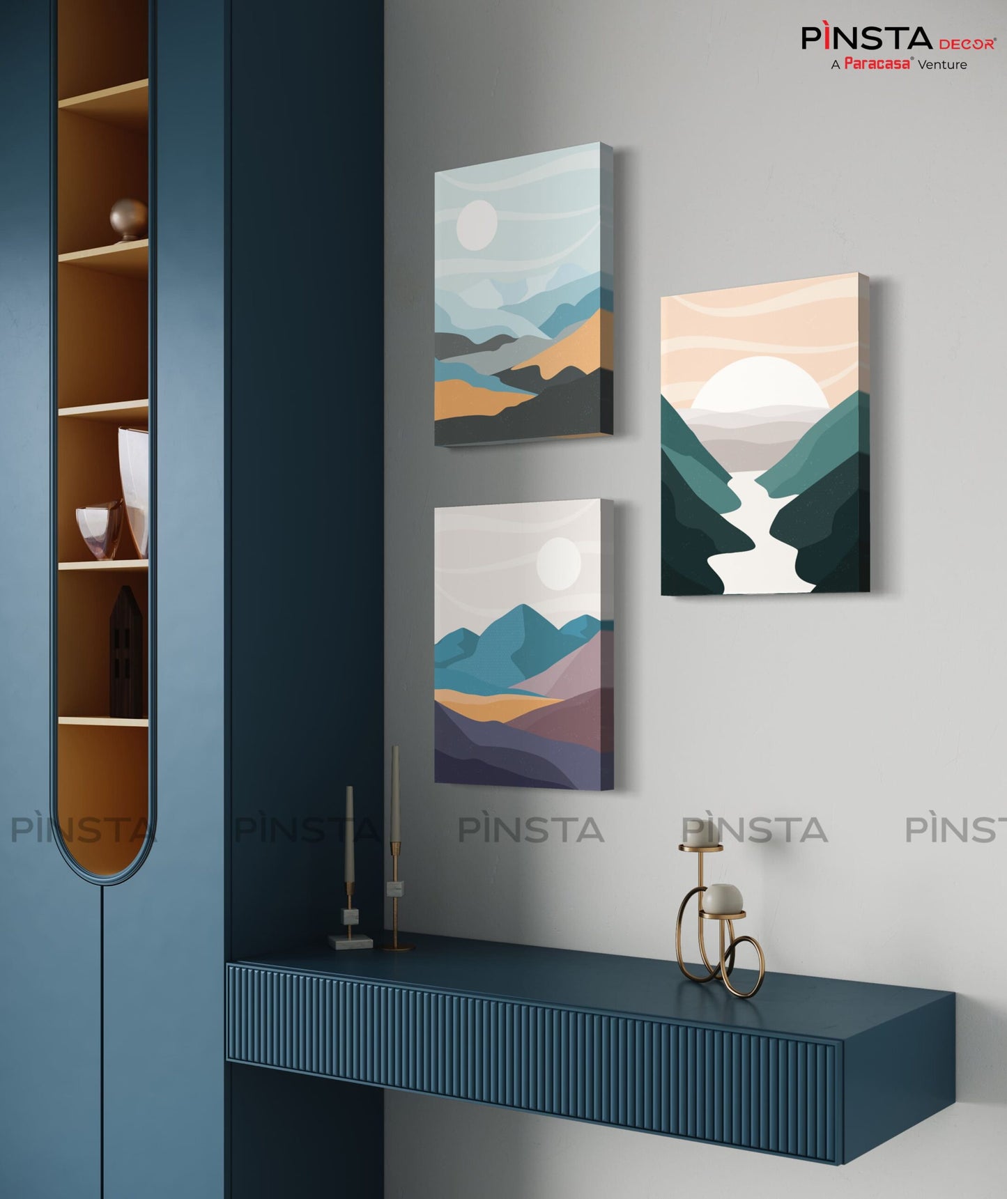 Rainbow Mountains (Set of 3)