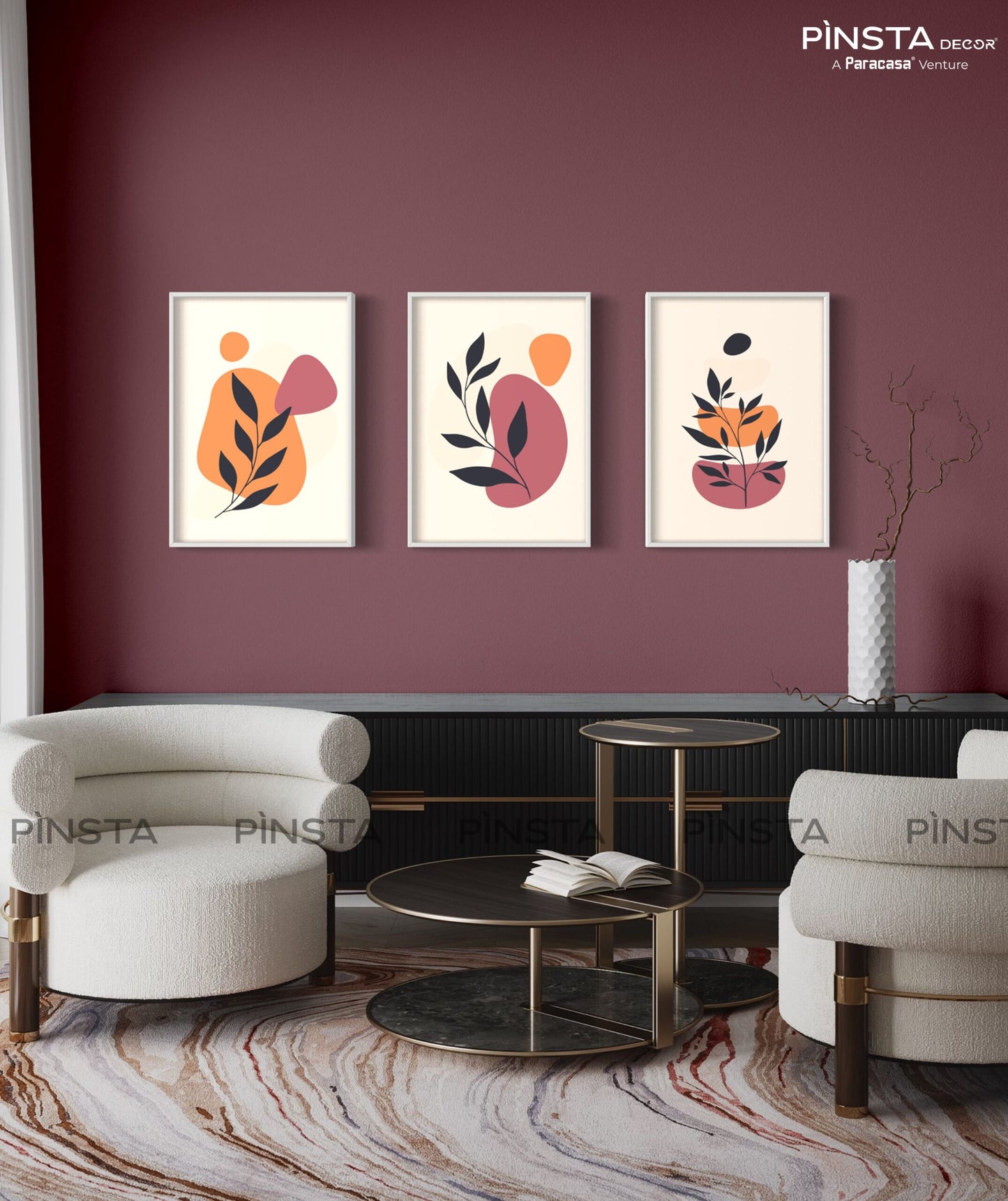 Abstract Leaves (Set of 3)