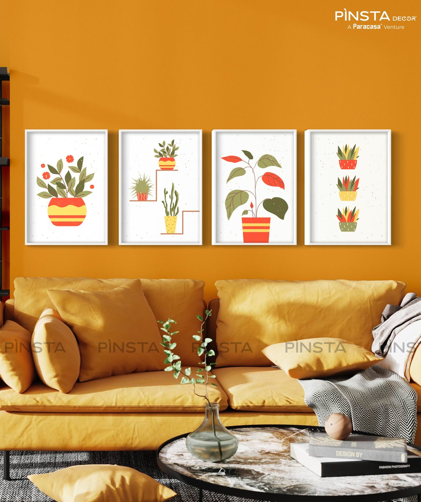 Potted Plants (Set of 4)