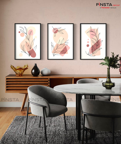 Organic Abstractions (Set of 3)